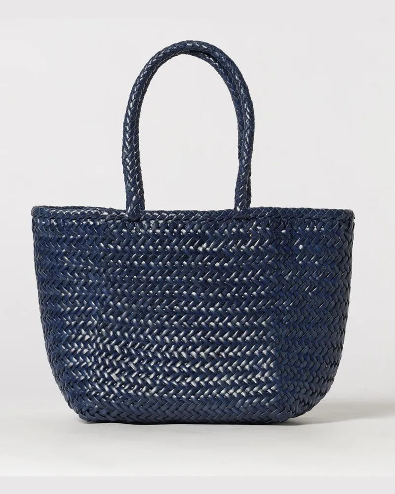 Dragon Diffusion Grace Tasche aus geflochtenem Leder Blau