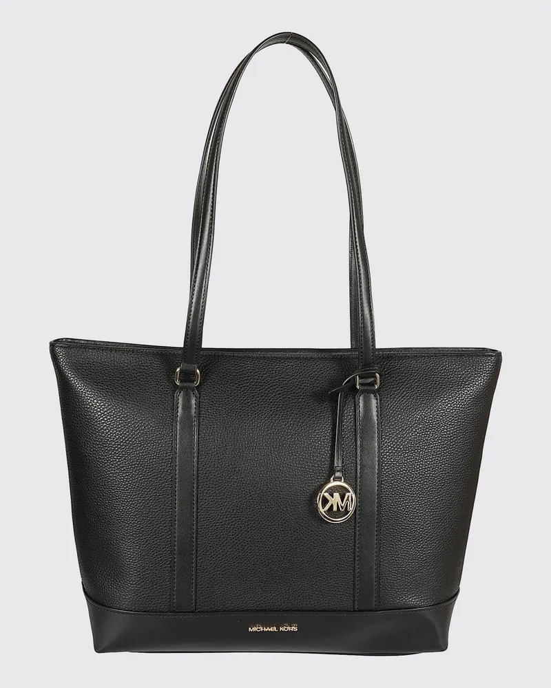 Michael Kors Tasche aus genarbtem Leder Schwarz
