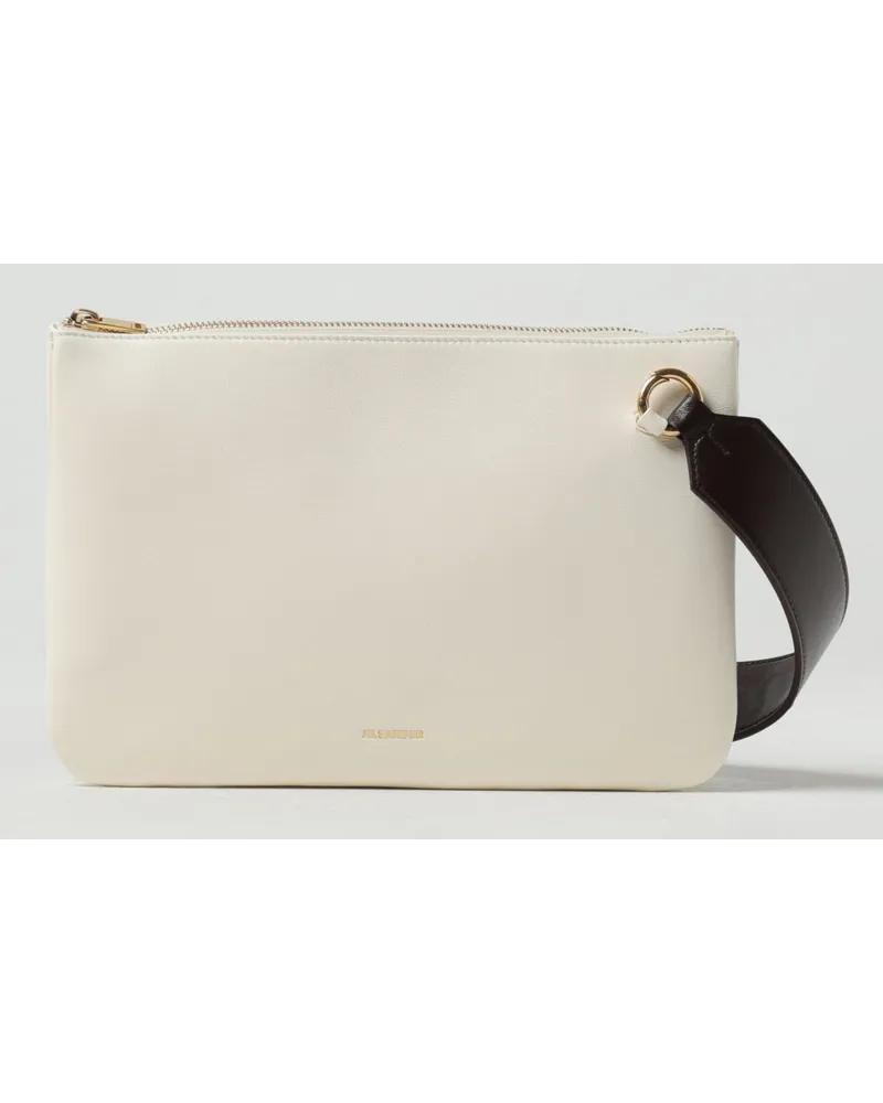 Jil Sander Schultertasche damen Weiß
