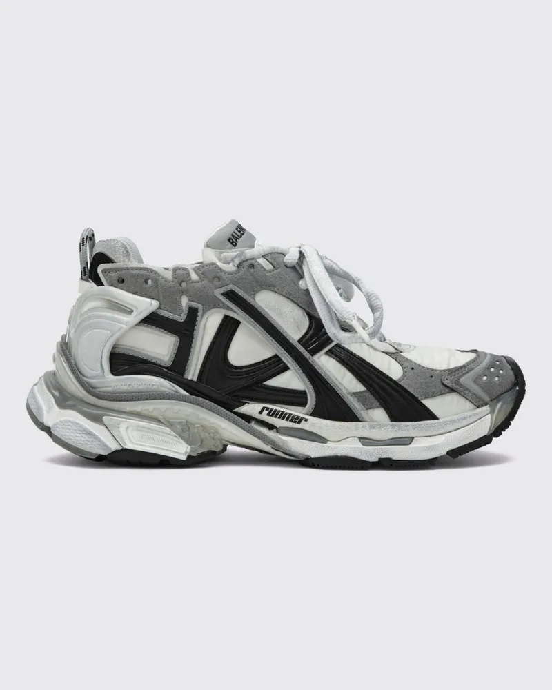 Balenciaga Low-Top-Sneakers Runner aus Mesh mit Used-Effekt Bunt