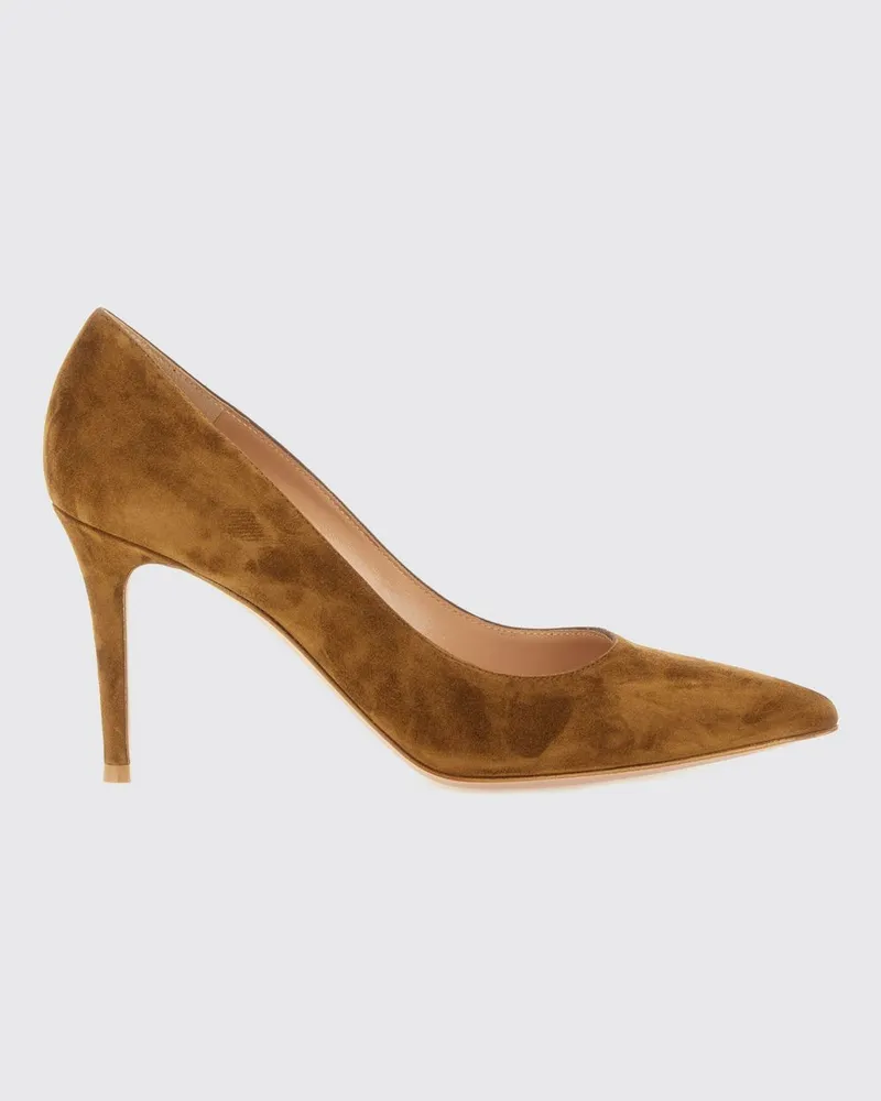 Gianvito Rossi Gianvito Wildlederpumps mit Stilettoabsatz Burnt