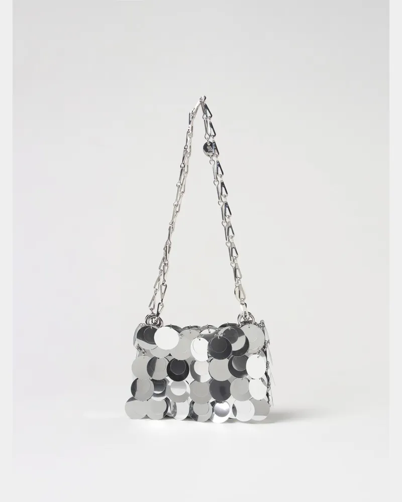 Paco Rabanne Schultertasche damen Silber