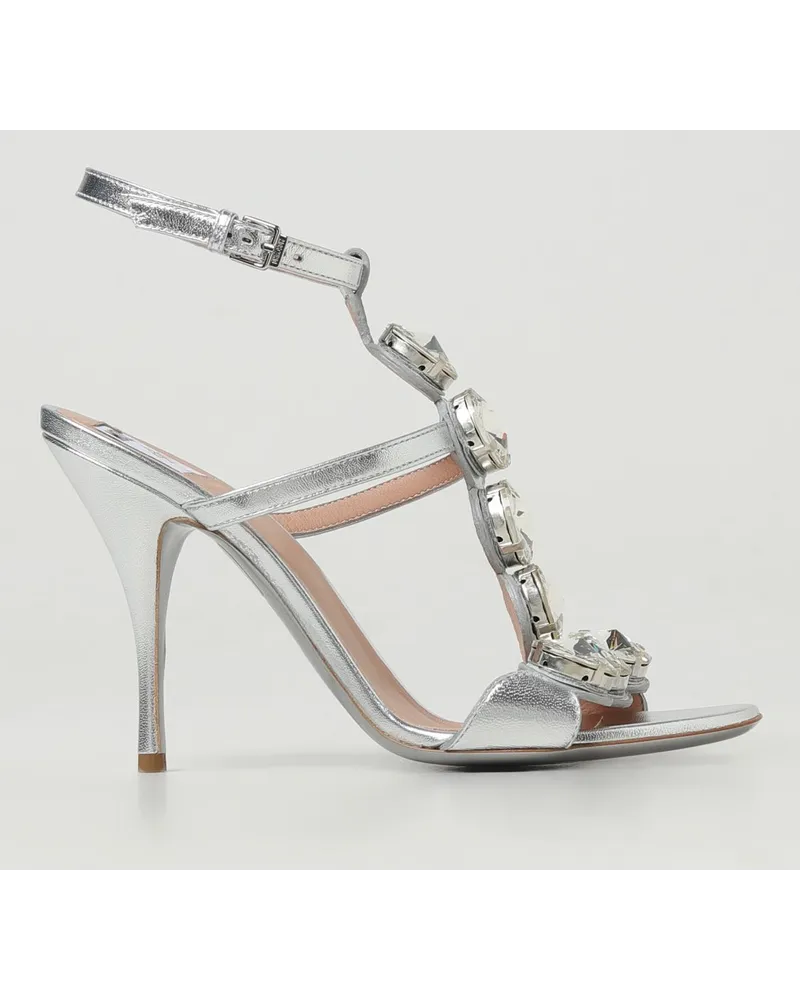 Moschino Sandalen mit absatz damen Silber