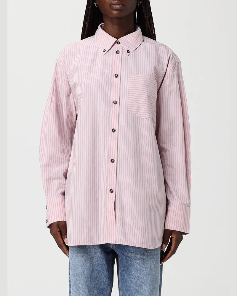 Ganni Hemdbluse damen Puder
