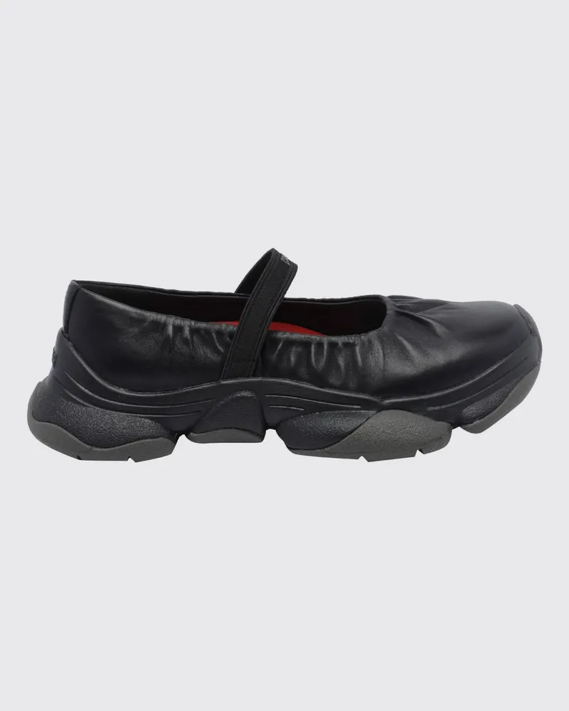 Camper Karst 2 Mary-Jane-Sneaker von aus Leder mit Vibram-Sohle Schwarz