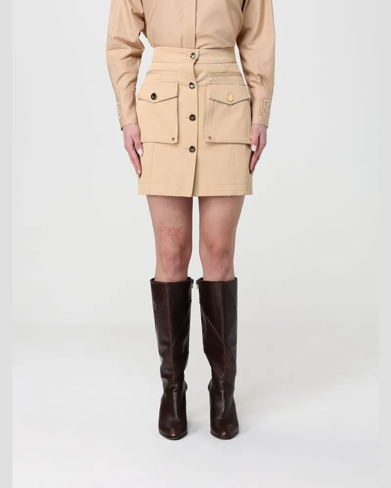 Elisabetta Franchi Rock damen Beige