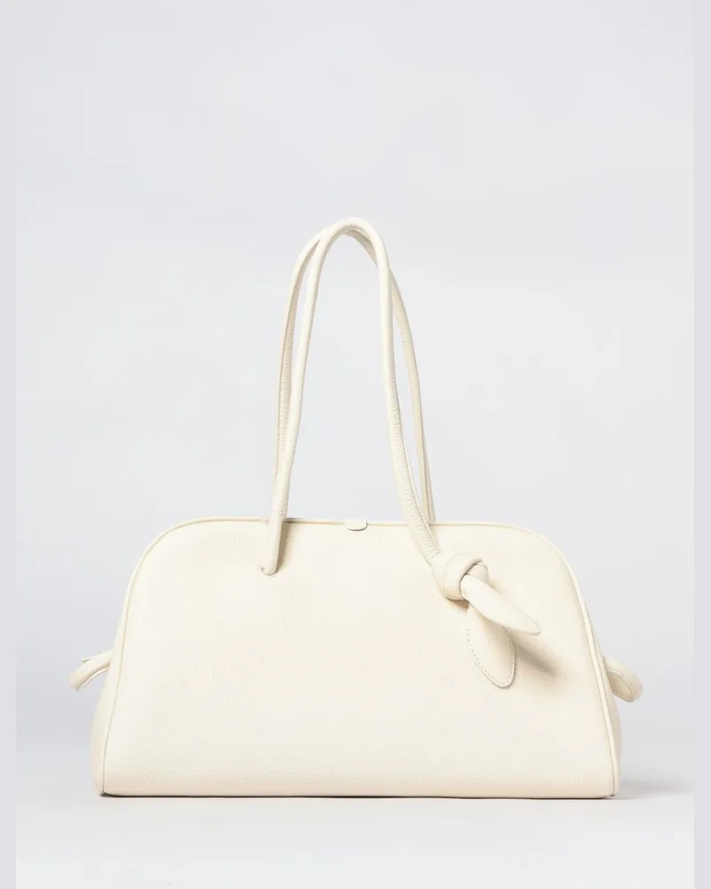 Jacquemus Le Turismo Tasche aus genarbtem Leder Ivory