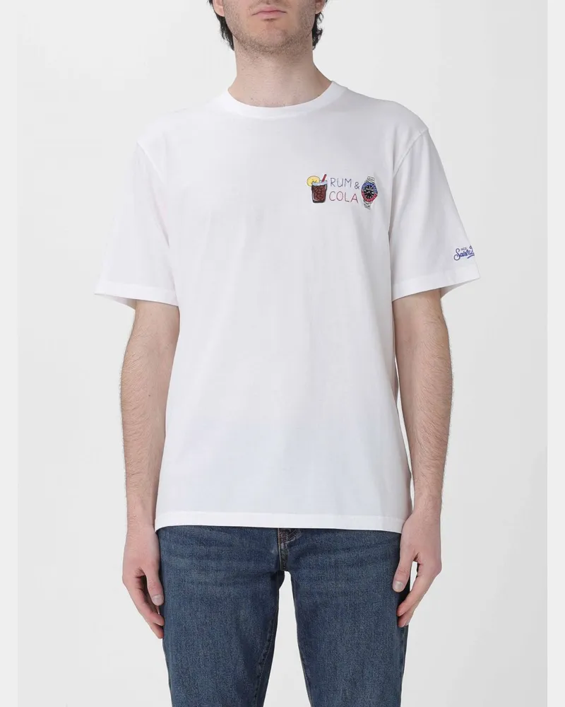 MC2 Saint Barth Baumwoll-Rundhals-T-Shirt Weiß