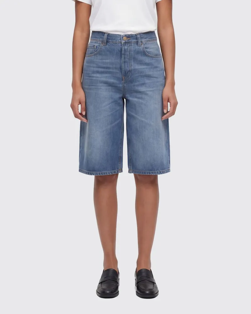 Haikure Baumwoll-Denim-Shorts von Blau