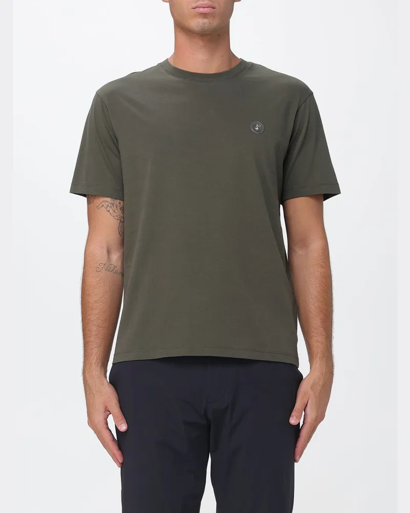 Save The Duck Basic Kurzarm-T-Shirt mit Rundhalsausschnitt aus reiner Baumwolle Grün
