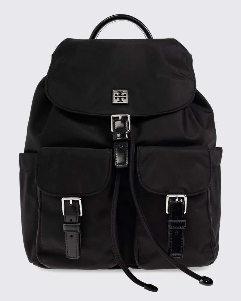 Tory Burch Virginia Nylon-Rucksack Schwarz