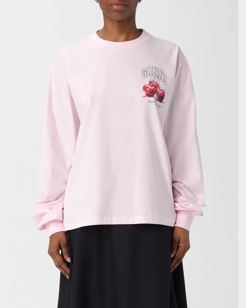 Ganni T-shirt damen Pink