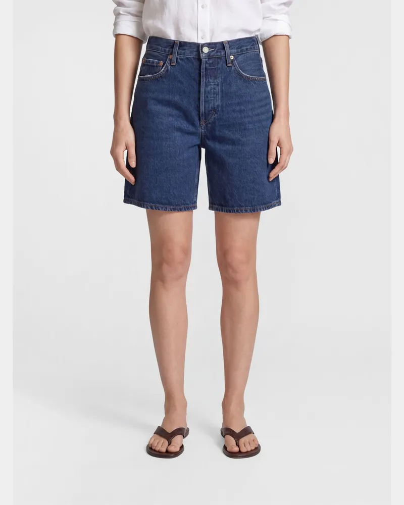 AGOLDE Hoch taillierte Jeans-Shorts aus recyceltem Baumwolldenim Denim