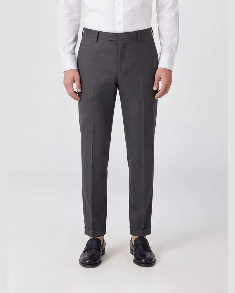 Dondup Sartoriale Gaubert Slim Fit Hose aus Wollmischung Grau