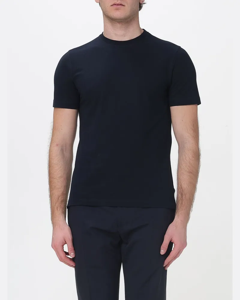 Zanone T-shirt herren Blau