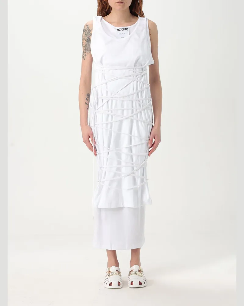Moschino Kleider damen Weiß