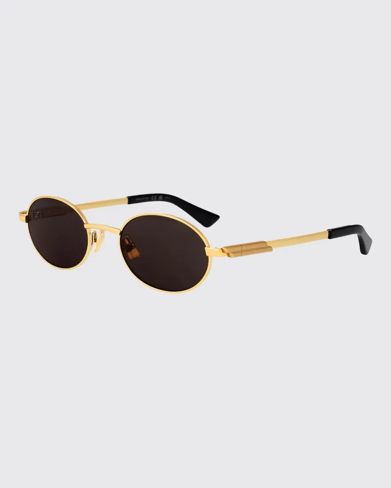 Bottega Veneta BV1470S Sonnenbrille aus Metall Braun