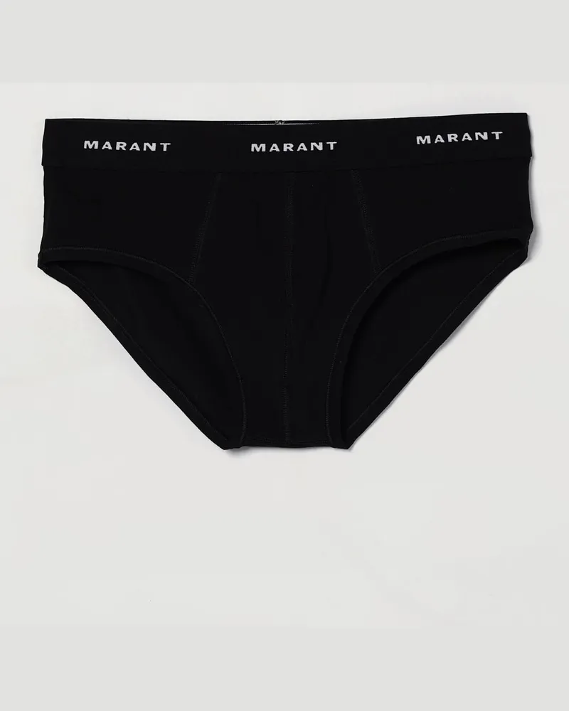 Isabel Marant Stretch-Baumwollslips Schwarz