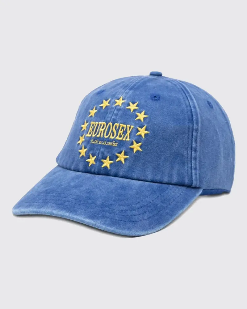 Carne Bollente Baumwoll-Baseballkappe Blau