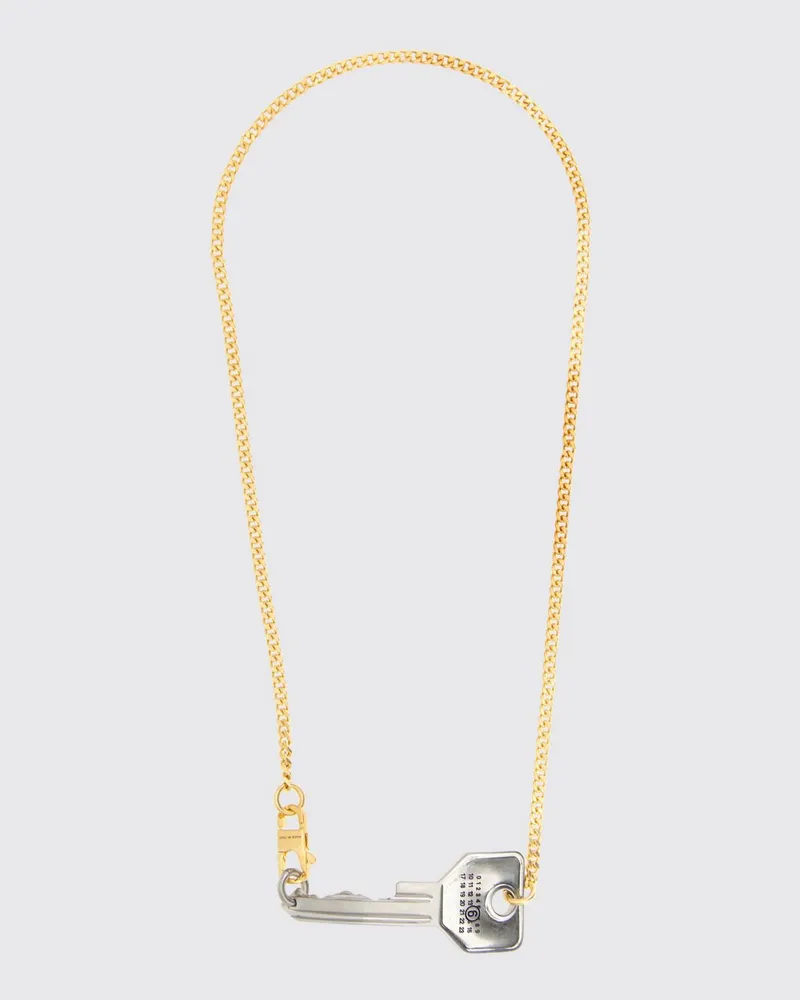 Maison Margiela Gliederkette aus poliertem Messing in Silber-Optik Silber