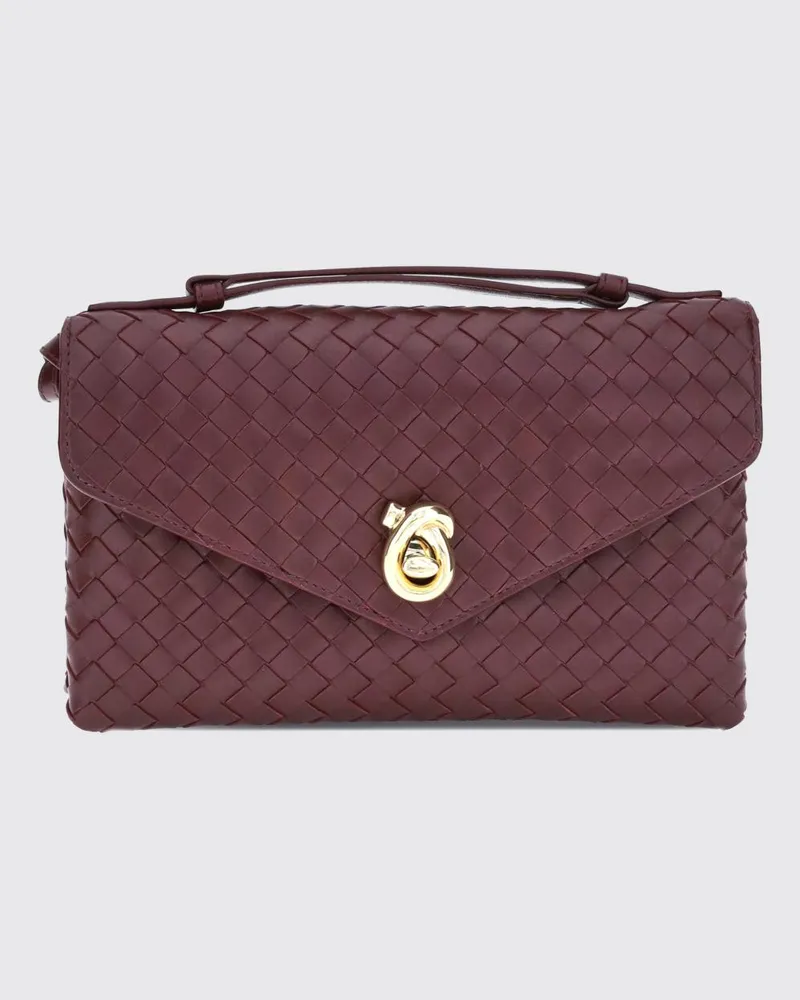 Bottega Veneta Schultertasche damen Burgunderrot