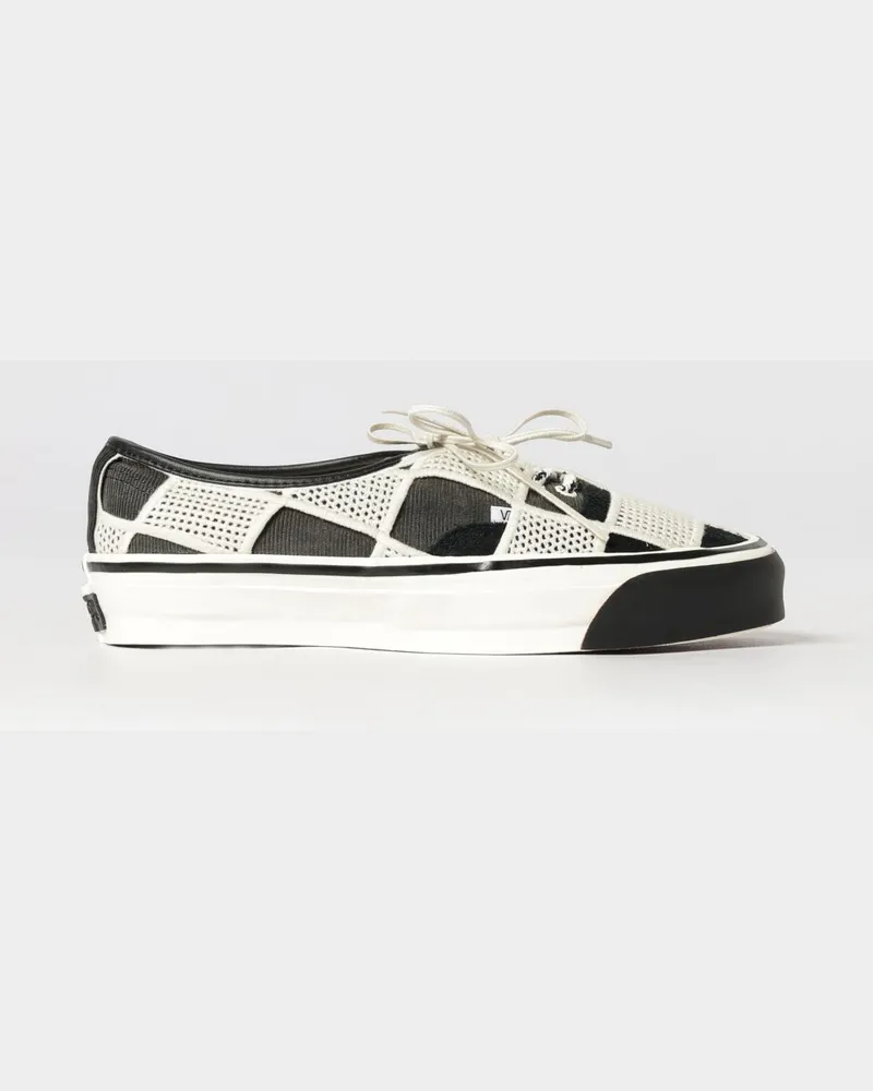 Vans LX Authentic 44 Sneakers aus Cord und Häkelstrick Schwarz
