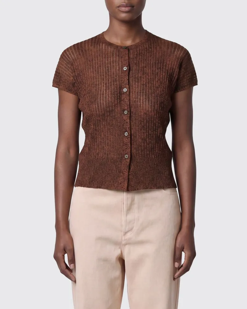 Roberto Collina Viskose-Cardigan Braun