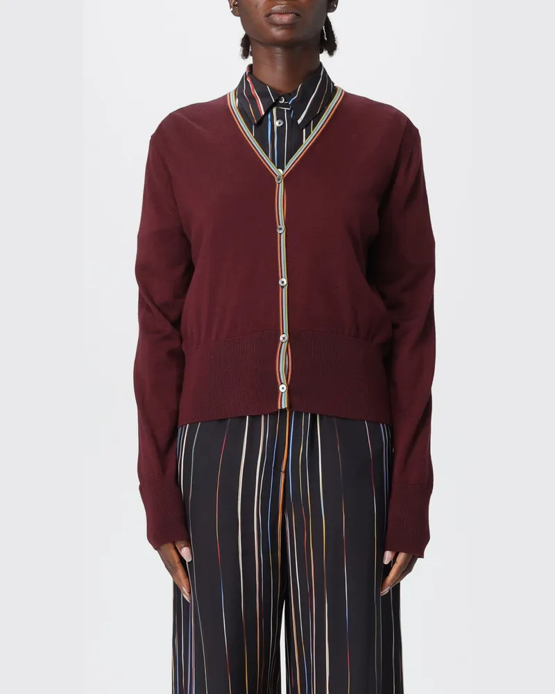 Paul Smith Strickjacke damen Burgunderrot