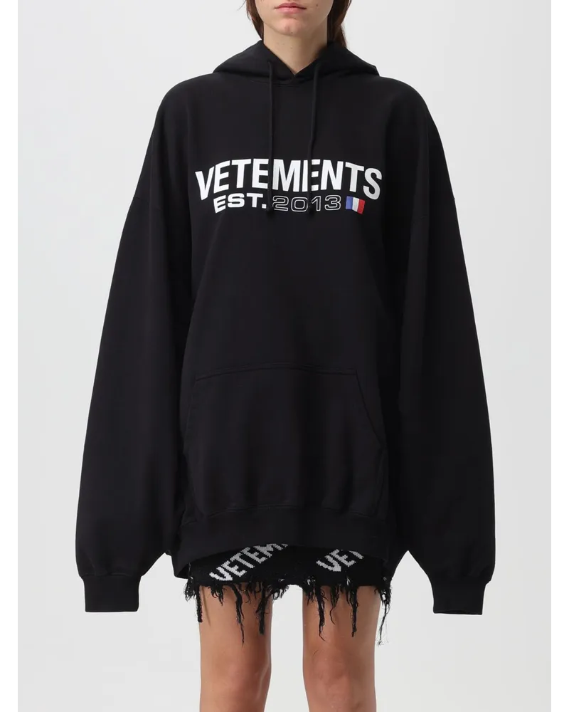 VETEMENTS Sweatshirt Schwarz