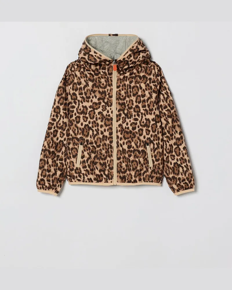 Save The Duck Animalier Polyester Windbreaker Braun