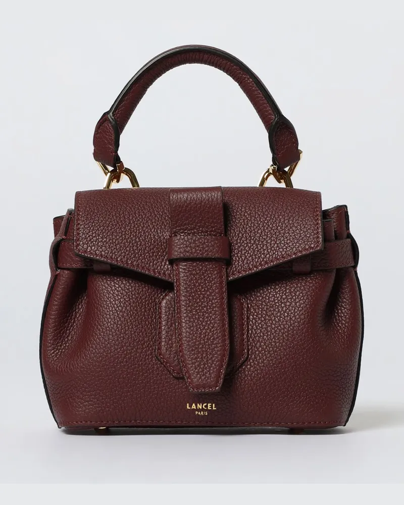 Lancel Handtasche damen Burgunderrot
