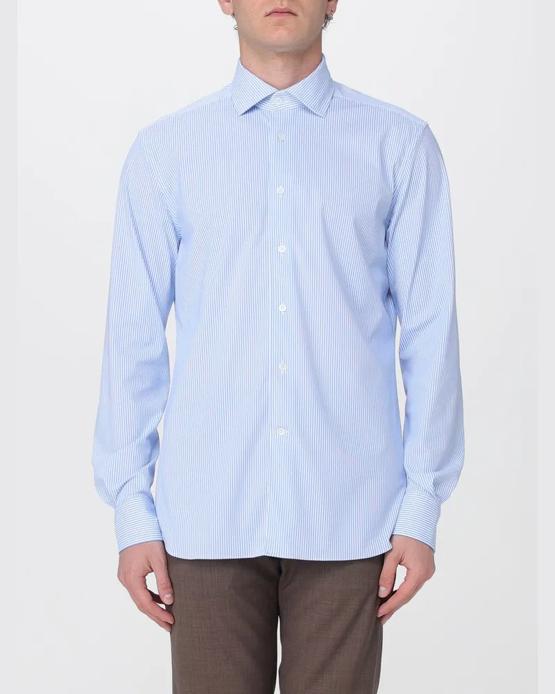 Corneliani Gestreiftes klassisches Hemd Fa01