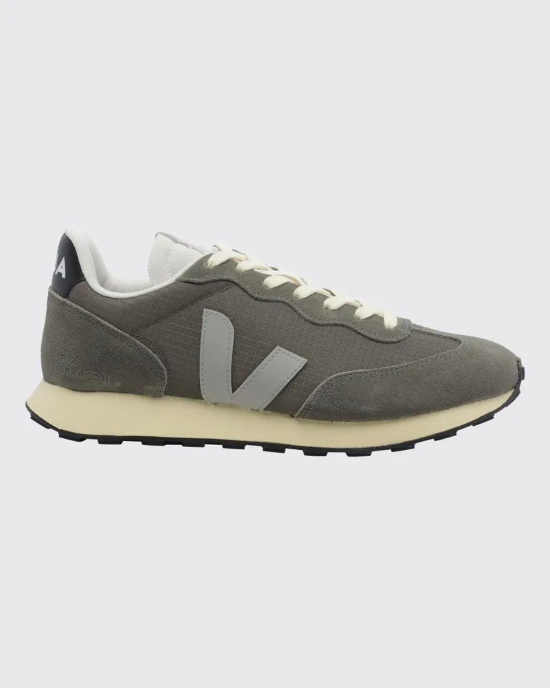 VEJA Zweifarbige Rio Branco II Sneaker aus Veloursleder und Ripstop-Nylon Grün