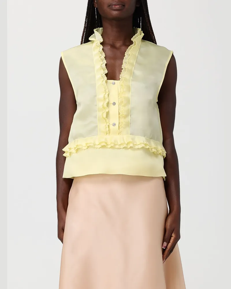 Alberta Ferretti Top damen Gelb