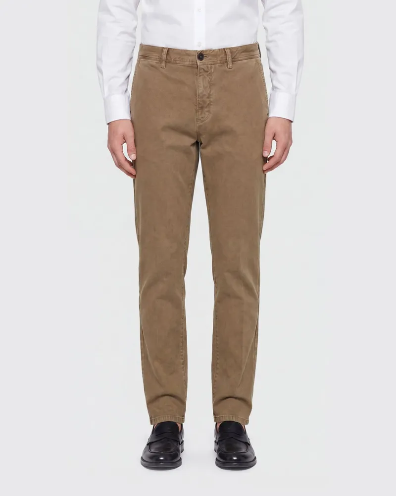 PT TORINO Stretch-Baumwoll-Chino Grau