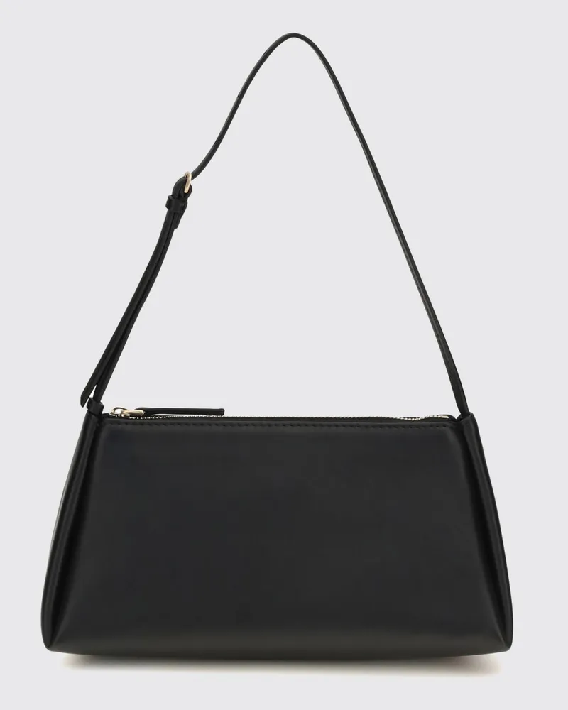Calvin Klein Aurelis Schultertasche aus glattem Kalbsleder Schwarz
