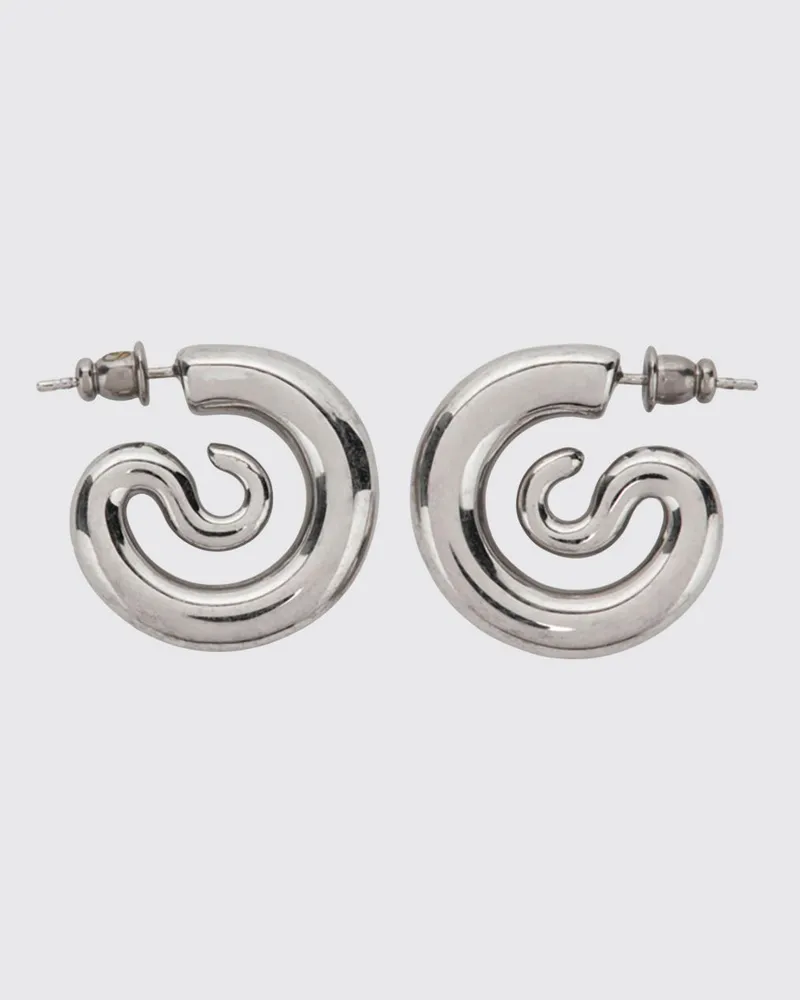 PANCONESI Serpent Zweifarbige 18kt vergoldete Creolen Silber