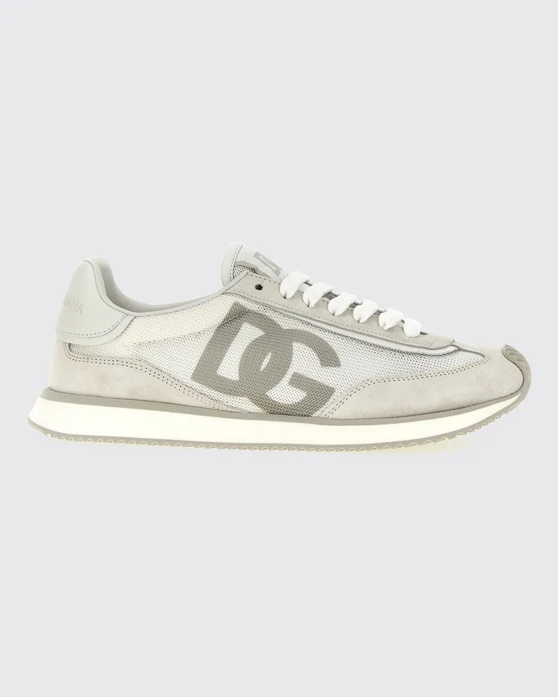 Dolce & Gabbana DOLCE  GABBANA DG Cushion Low-Top-Sneakers Dolce & Gabbana aus Leder und Mesh Grau