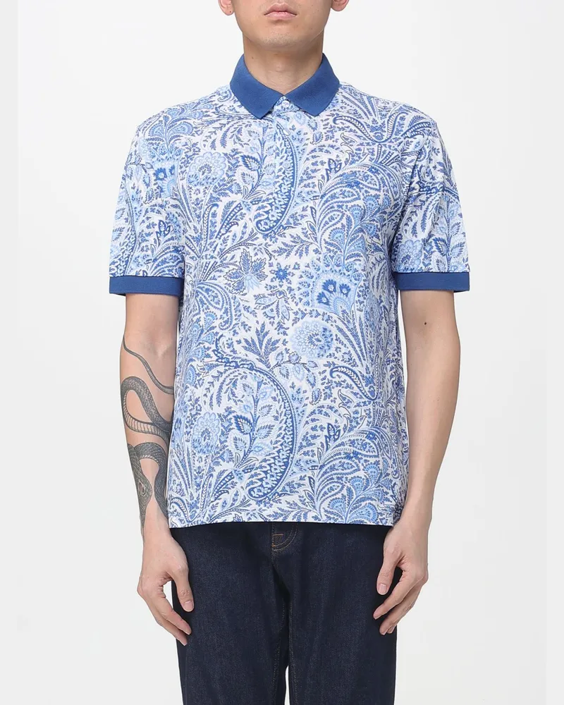 Etro Polo herren Blau