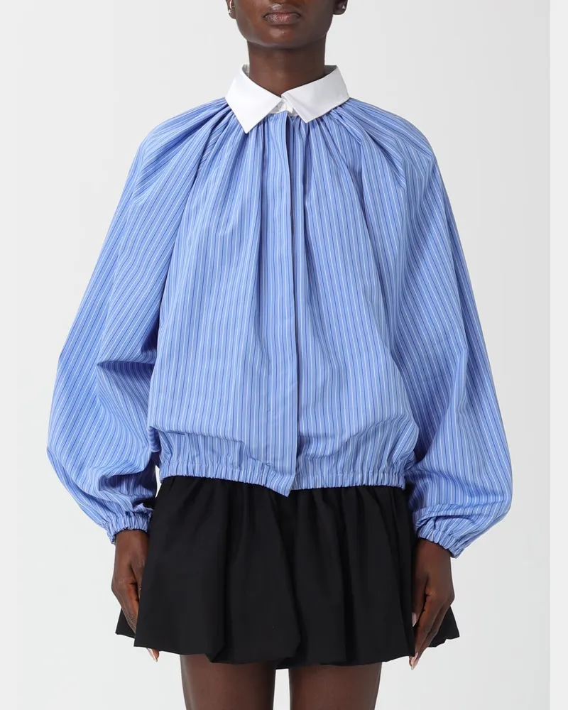 Patou Hemdbluse damen Hellblau
