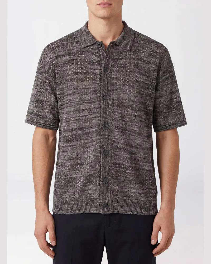 Roberto Collina Hemd herren Dark