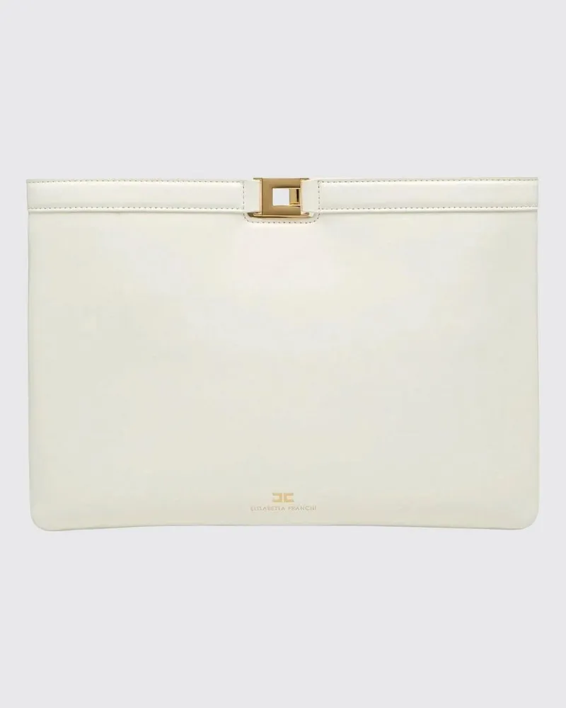 Elisabetta Franchi Schultertasche damen Weiß