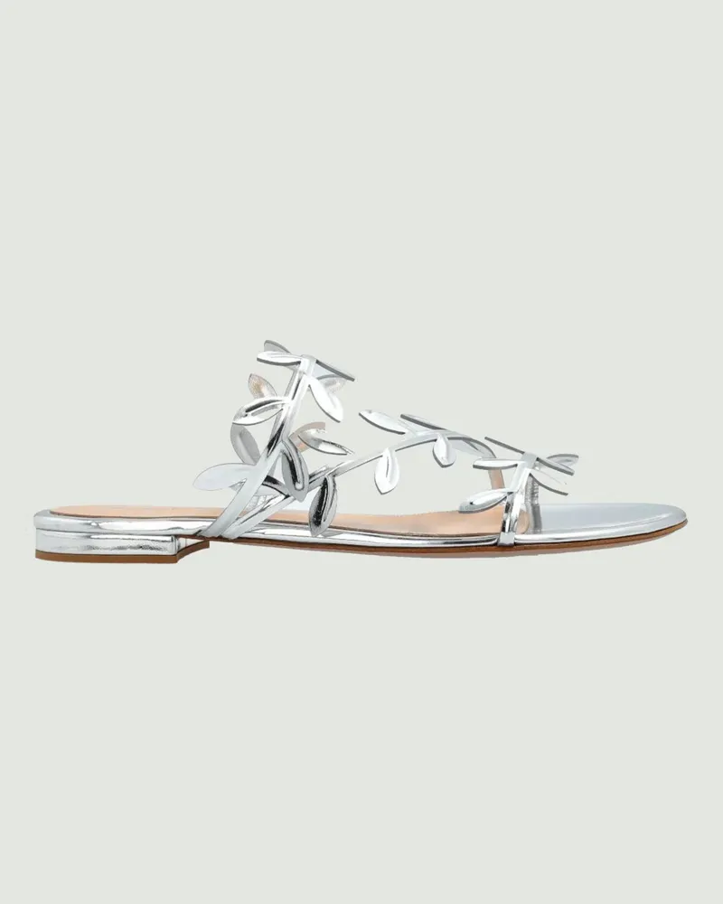 Gianvito Rossi Flache sandalen damen Silber