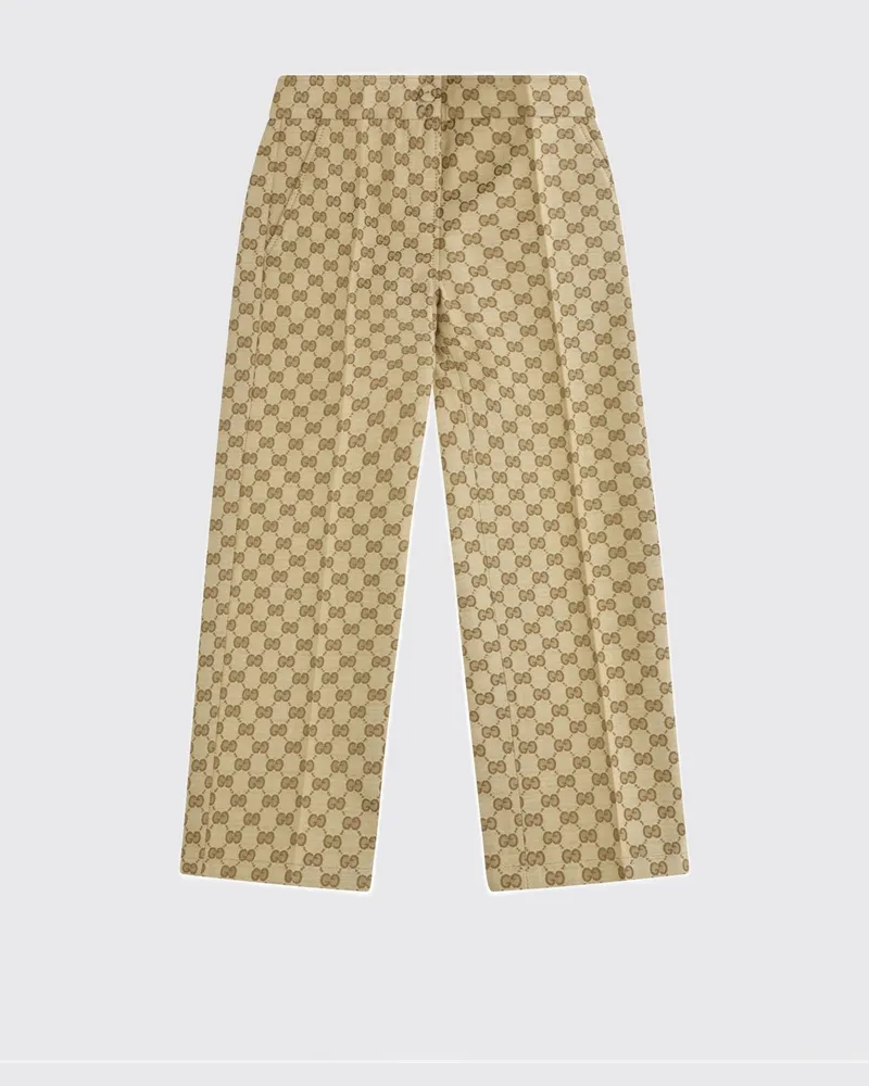 Gucci Formelle Baumwollhose von für Jungen mit GG-Monogramm Sand