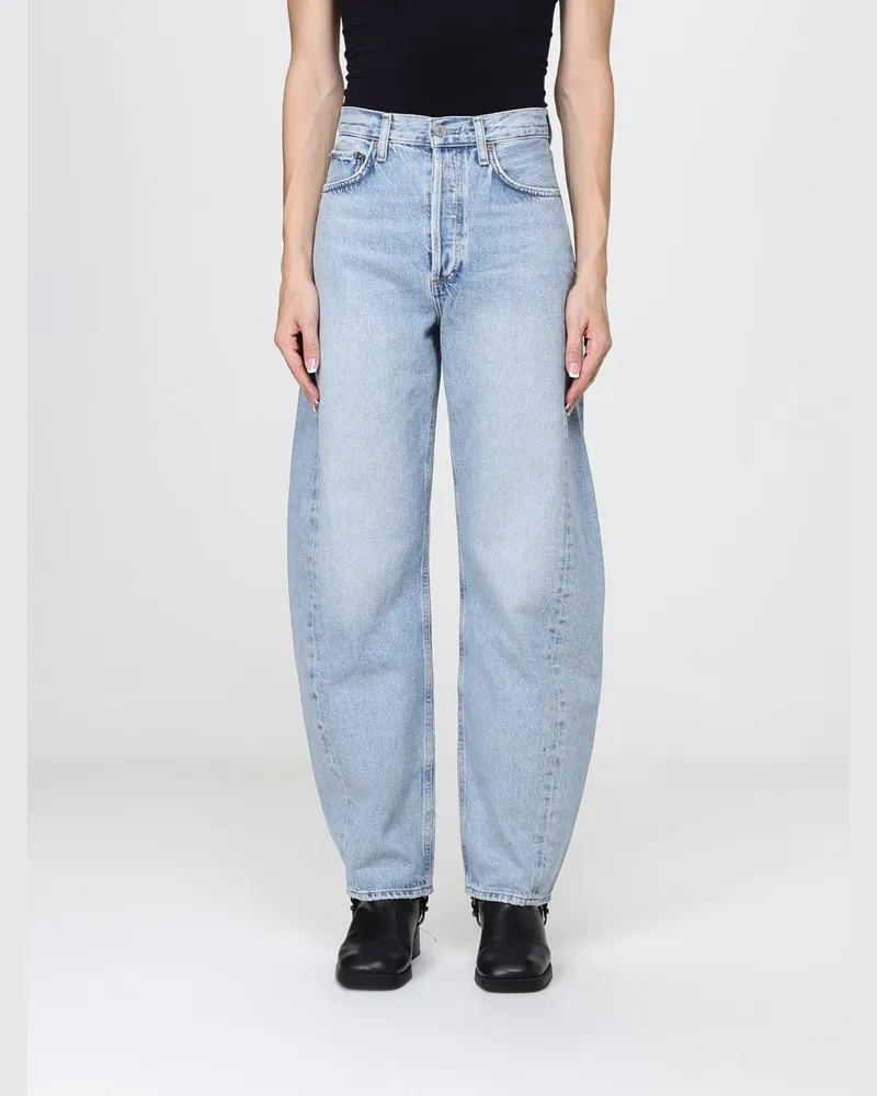 AGOLDE Baggy-Jeans mit hoher Taille aus regenerativem Baumwolldenim mit fünf Taschen Denim