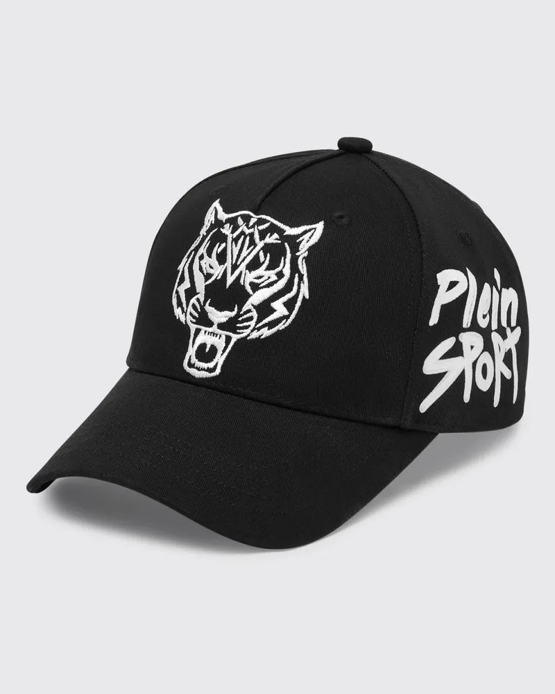Philipp Plein Baseballkappe aus Baumwolle mit Philipp Plein Logo Schwarz