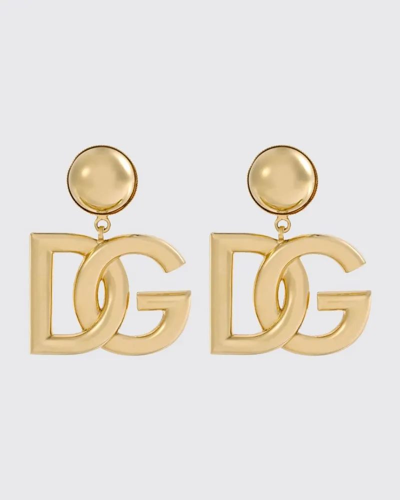 Dolce & Gabbana DOLCE  GABBANA DG-Logo-Ohrringe Dolce & Gabbana aus goldfarbenem Messing Gold