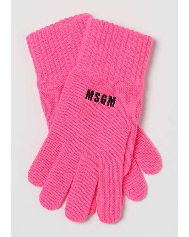 MSGM Handschuhe herren Fuchsia