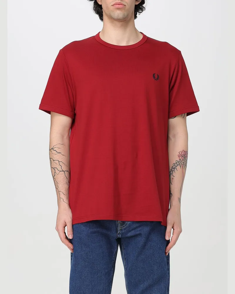 Fred Perry T-shirt herren Rot