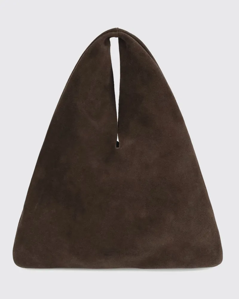 Manebí x Alex Rivière Studio Handtasche aus Kalbs-Wildleder Braun